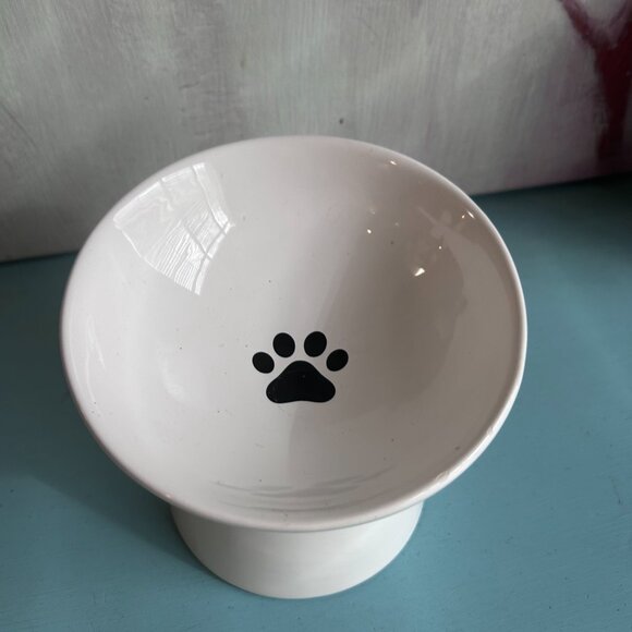 NWOT Teacup's Diner Raised Stress Free Small Dog Food Bowl Pedestal UNUSED - Picture 2 of 9